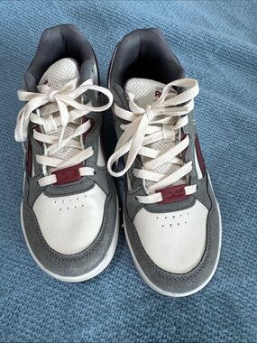 Reebok Kids Gray, White & Burgundy Sneakers